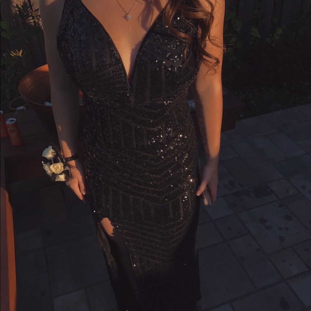 Black sparkles dress